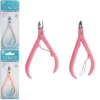 Кусачки манікюрні Zinger Classic сталь, кольорові 11 см X1-18