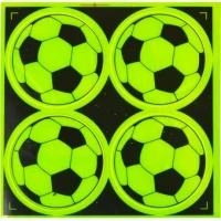 Наклейка светоотражающая 4 штуки "Мяч" 128