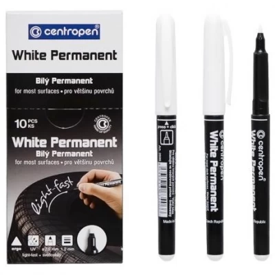 Маркер тонкий белый 2686 CENTROPEN