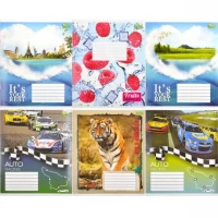 Зошит кольоровий 18 аркушів, лінія Green mix