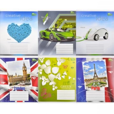 Зошит кольоровий 24 аркуша, лінія Green mix