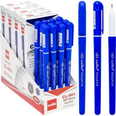 Ручка масляна Trooper Cello CL001-12 синя