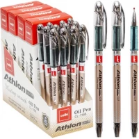 Ручка масляная "Athlon" Cello 1166-12 синяя