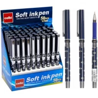 Ручка масляная "Soft ink" Cello CL281-50 синяя