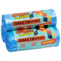 Пакет для сміття 50х60 35л 30 штук  Super Luxs/Кузя Service/PROdom 20012