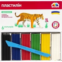Пластилин "Увлечения" 6 цветов, 96г "Гамма"