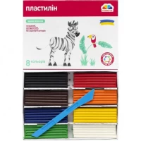 Пластилин "Увлечения" 8 цветов, 128 г "Гамма"