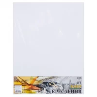 Бумага для черчения А3 AmberGraphic "Графика" 10 листов, 200г/м², в п/п пакете