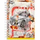 Блокнот А6 Графіка 80арк., клітинка, спіраль асорті