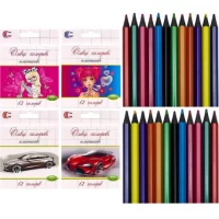 Олівець mini 12 кольорів White Night С