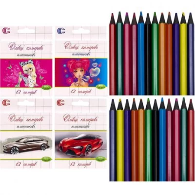 Олівець mini 12 кольорів White Night С Олівець mini 12 кольорів White Night С