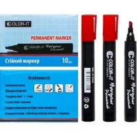 Маркер скошенный красный 802 "C"