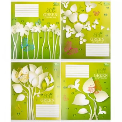 Зошит кольоровий 24 аркуші, лінія Green 2323