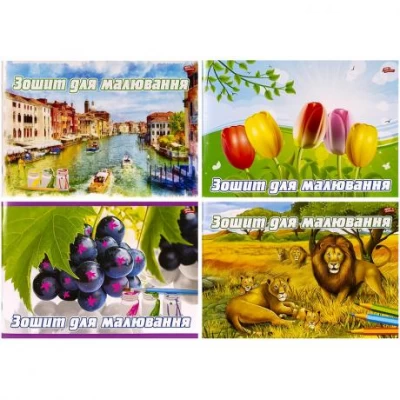 Альбом А4 20 л., 120г/м², скоба с перфорацией, обкл. 200г/м² Альбом А4 20 л., 120г/м², скоба с перфорацией, обкл. 200г/м²