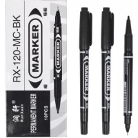 Маркер 2-х сторонній чорний RX-120