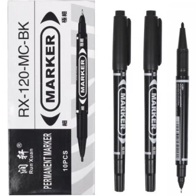 Маркер 2-х сторонній чорний RX-120