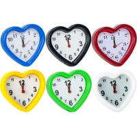 Настільний годинник - будильник Сердце 10*10*4 см 2034