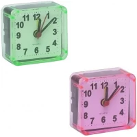 Настільний годиник - будильник 5,8*5,5*2,7см маленький  2046