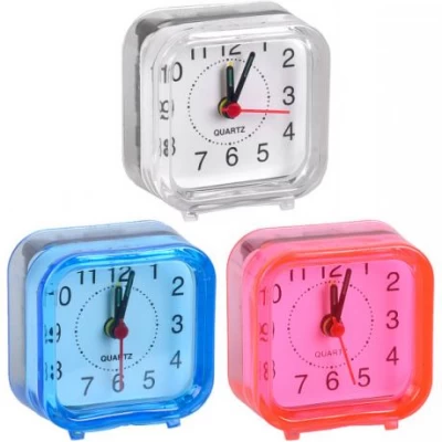 Настільний годинник - будильник MINI 6*6*3см А2046