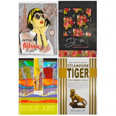 Блокнот А5 "Коленкор" 32 листа, скоба