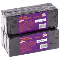 Пластилин скульптурный 400г "Творчество" черный "Гамма"