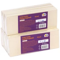 Пластилін скульптурний 400г RUDIX білий Гамма 8940011