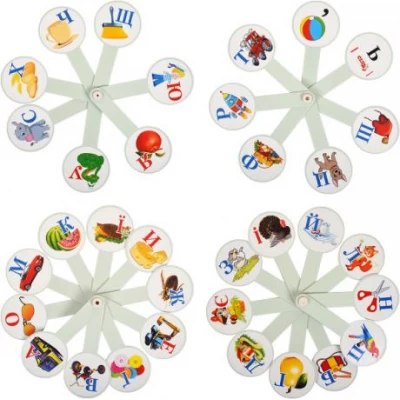 Віяло букв з картинками, українська мова Віяло букв з картинками, українська мова