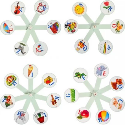 Веер букв с картинками, английский язык Веер букв с картинками, английский язык