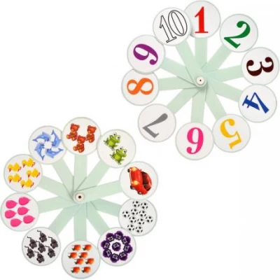 Віяло Цифри з картинками Віяло Цифри з картинками