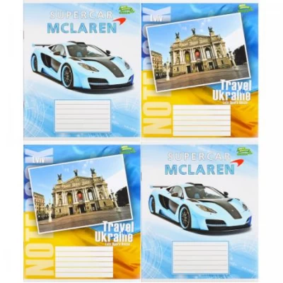 Зошит кольоровий 24 аркуша, лінія Green 2074