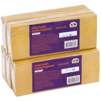 Пластилин скульптурный 800г "Творчество" телесный "Гамма"