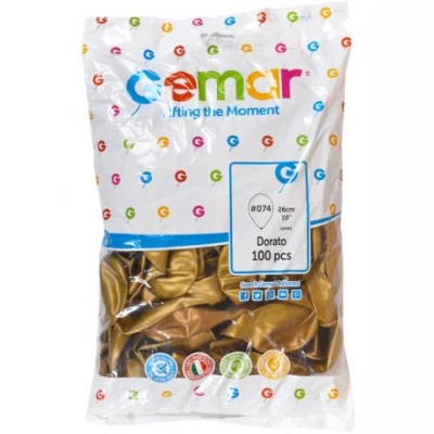 Кульки 10 металік Сатинове золото GM90/074 98211/97412