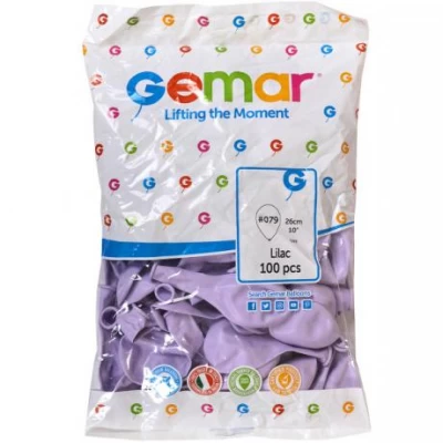 Кульки 10 пастель Ніжно-бузковий G90/079