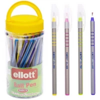 Ручка масляна Ellott CL368-50 PVC синя