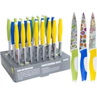 Ніж кольоровий металевий 23см X3-224/U1A-02