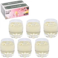 Чарка скло 6 шт пузата 70мл 3503-2