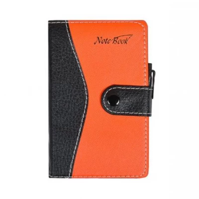 Блокнот 14,5 * 8,5 см з ручкою в обкладинці шкір / зам, клітина 5960