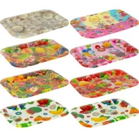 Піднос 37*27*1,5см прямокутний пластиковий Х3-30