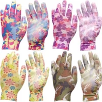 Рукавички прогумовані жіночі з малюнком Х4-2