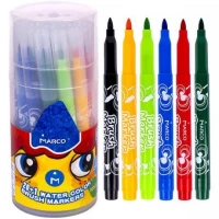 Фломастеры 21 цвет в тубусе "1633" MARCO