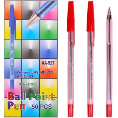 Ручка шариковая AA927-50 "С" красная