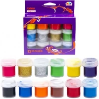 Гуаш 10 мл Творчість, 12 кольорів Гамма