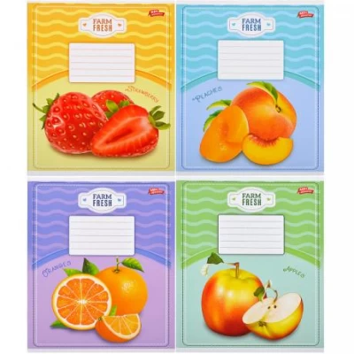 Зошит кольоровий 12 аркушів, лінія 2823 N