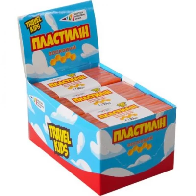 Пластилін восковий Travel Kids помаранчевий 30г Гамма