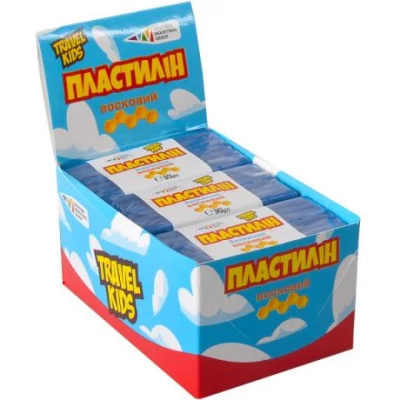Пластилін восковий Travel Kids блакитний 30г Гамма
