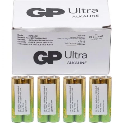 Батарейка GP 24АUP-2S2 ААА LR6 по 2 шт  AlkalineUltra Plus GP-18132/218149