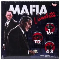 Настільна рольова гра Мафія MAFIA Vendetta, для компанії, укр. MAF-01-01U/ДТ-БІ-07-71
