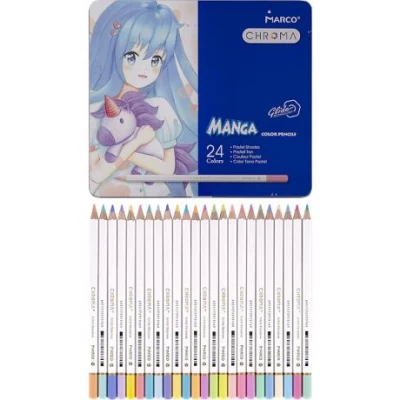 Олівці 8550/24TN 24 кольори Chroma(Manga) MARCO Олівці 8550/24TN 24 кольори Chroma(Manga) MARCO