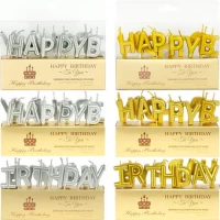 Свічки для торта літери Happy Birthday TL-1052 Свічки для торта літери Happy Birthday TL-1052