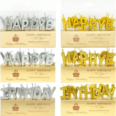 Свічки для торта літери Happy Birthday TL-1052